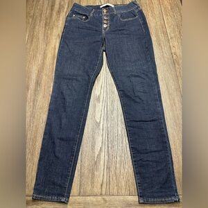!iT Helena High-Rise Dark Blue Skinny Jeans - Size 10